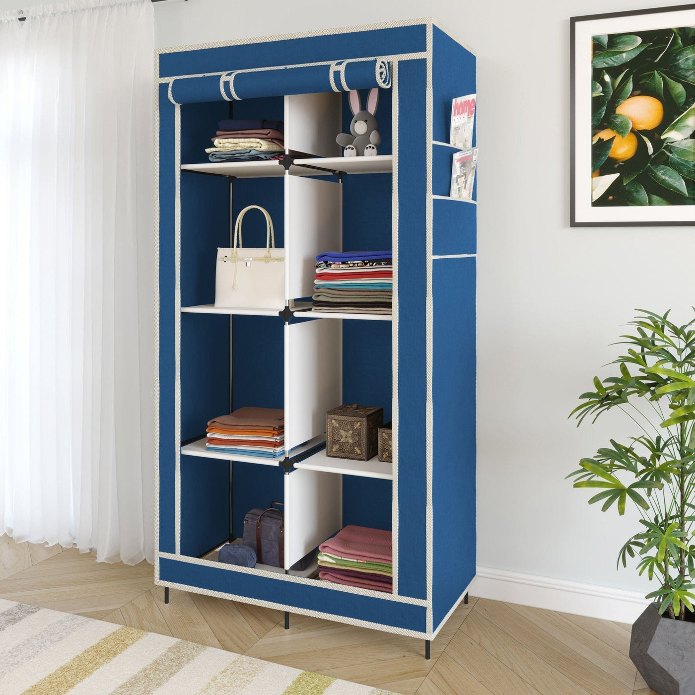 Foldable Canvas Storage Wardrobe